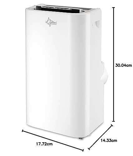 SUNTEC Mobiles Klimagerät Impuls 3.5 Eco R290 – Klimaanlage mobil mit Abluftschlauch – Kühler und Entfeuchter für Räume