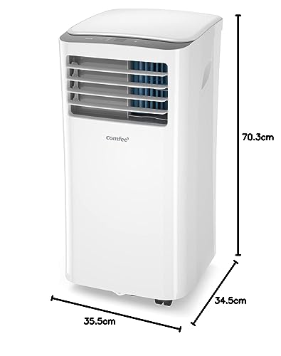 Comfee Mobiles Klimagerät MPPH-09CRN7, 9000 BTU 2,6kW, Kühlen&Ventilieren&Entfeuchten, Raumgröße bis 88m³(33㎡)