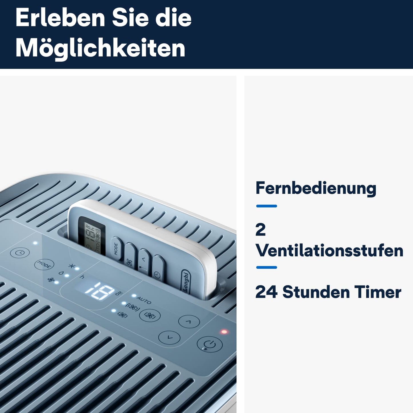 De'Longhi Pinguino Compact ES72 YOUNG, Mobiles Klimagerät, 8.300 BTU/h