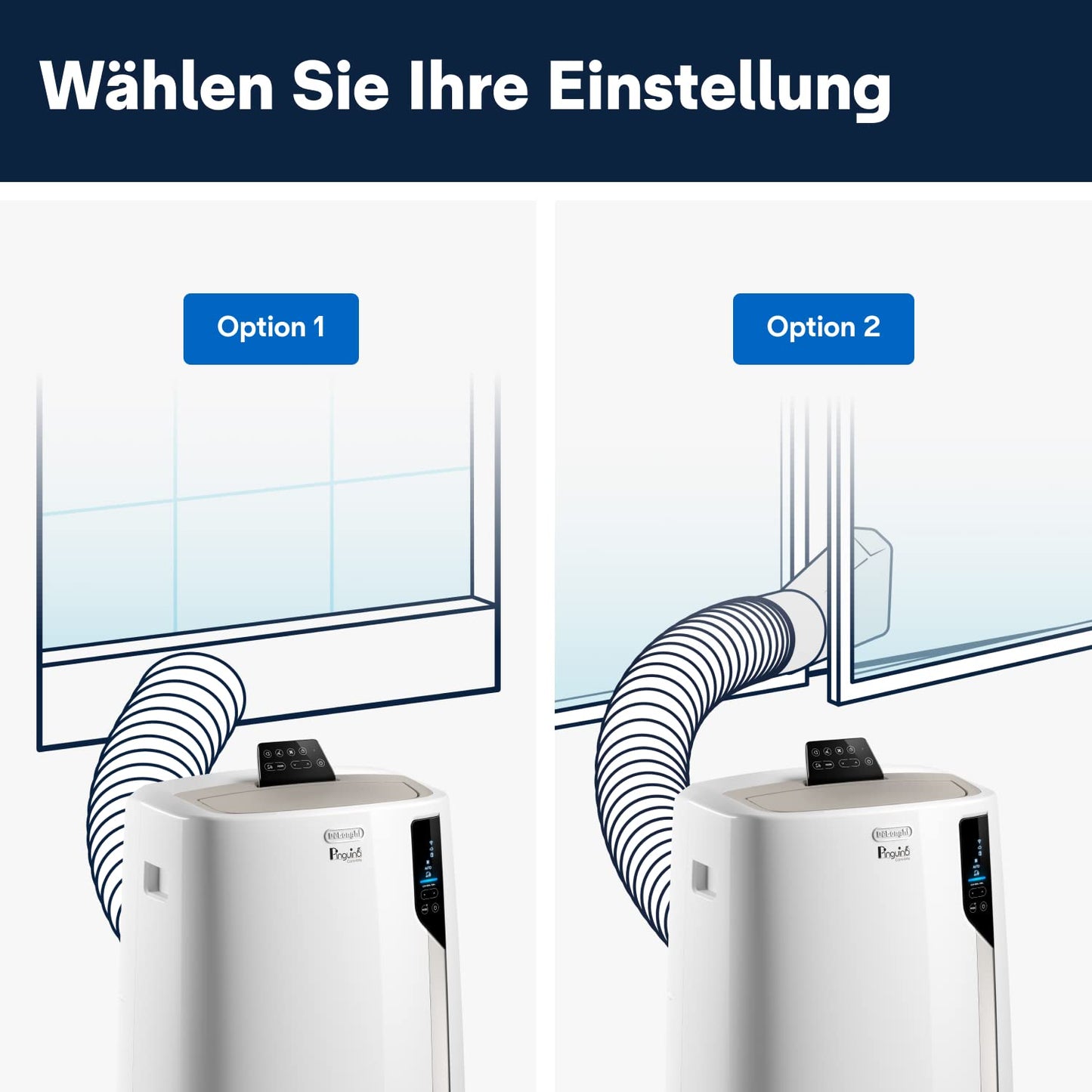 De'Longhi Pinguino PAC EL112 CST WiFi, Mobile Klimaanlage mit MyEcoRealFeel-Technologie für Räume bis zu 110 m³,11.000 BTU/h