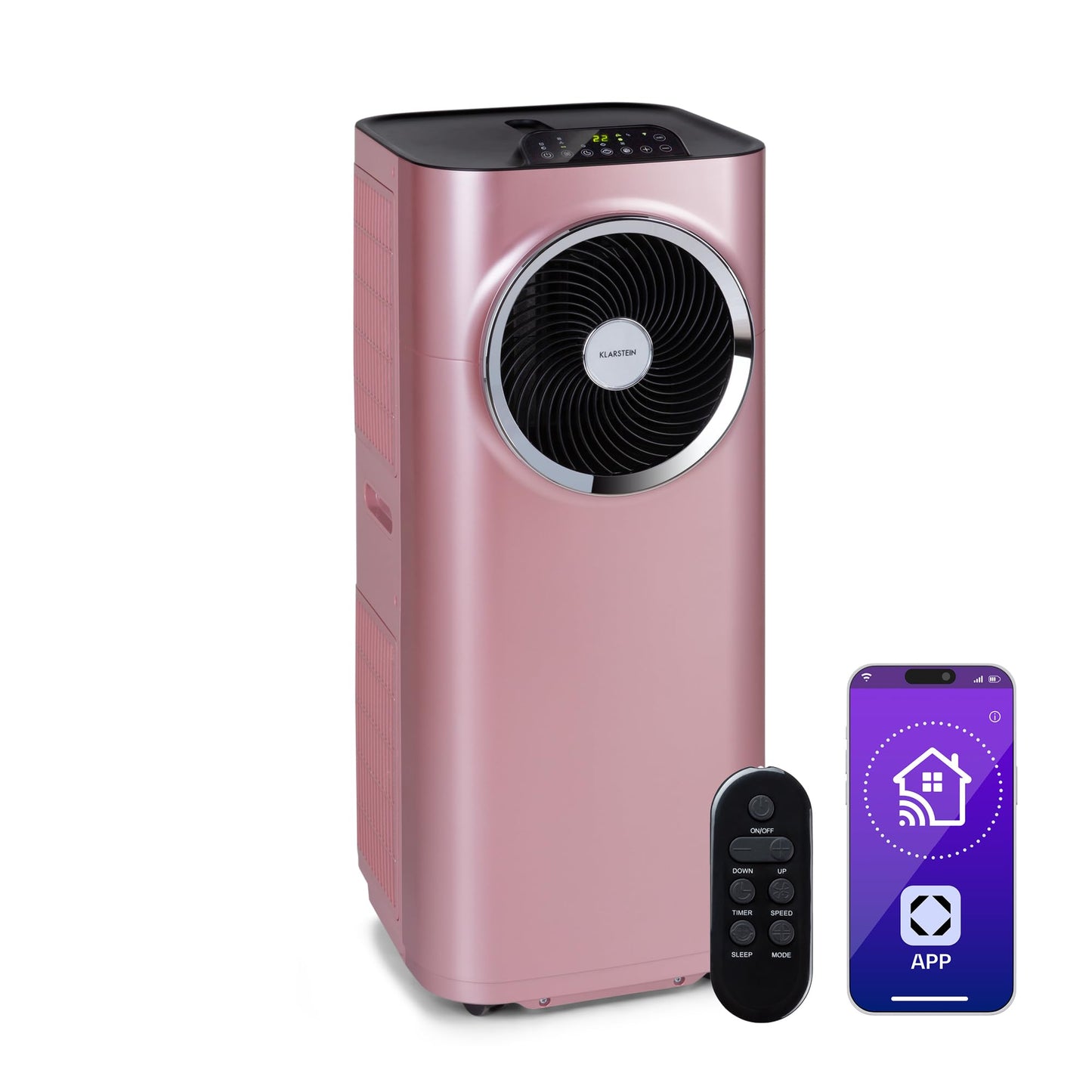 Klarstein Kraftwerk Smart 12K Mobiles Klimagerät – 12000 BTU, 35-59 m², App & Alexa Steuerung