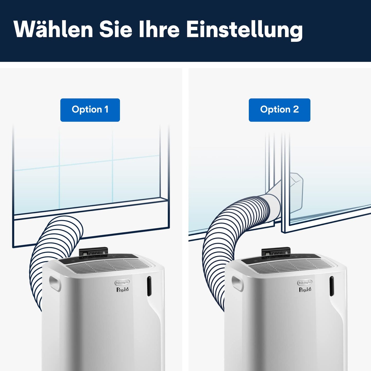 De'Longhi Pinguino PAC EM82, Mobile Klimaanlage für Räume bis zu 80 m³