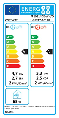 COSTWAY Klimaanlage mobil 16000BTU, Klimagerät mit Abluftschlauch