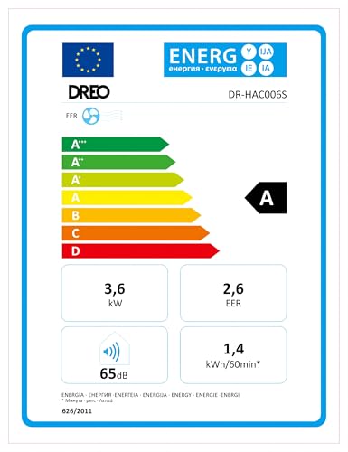 Dreo Tragbare Klimaanlagen, 12.000 BTU Klimaanlage für Schlafzimmer mit abflussfreier Kühlung, APP/Stimme/Fernbedienung