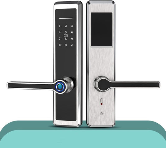 Tuya App High Security Stainless Steel Smart Keyless Keyboard Password Lock Digital Biometric Reef Card Fingerprint Door Lock (50) Octopus Feet