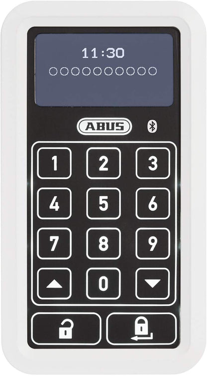 ABUS WINTECTO One Window Drive - Smart Window Handle & HomeTec Pro Bluetooth Keyboard CFT3100 - Code Input to Open the Front Door - For HomeTec Pro Bluetooth Door Lock Drive CFA3100 - White
