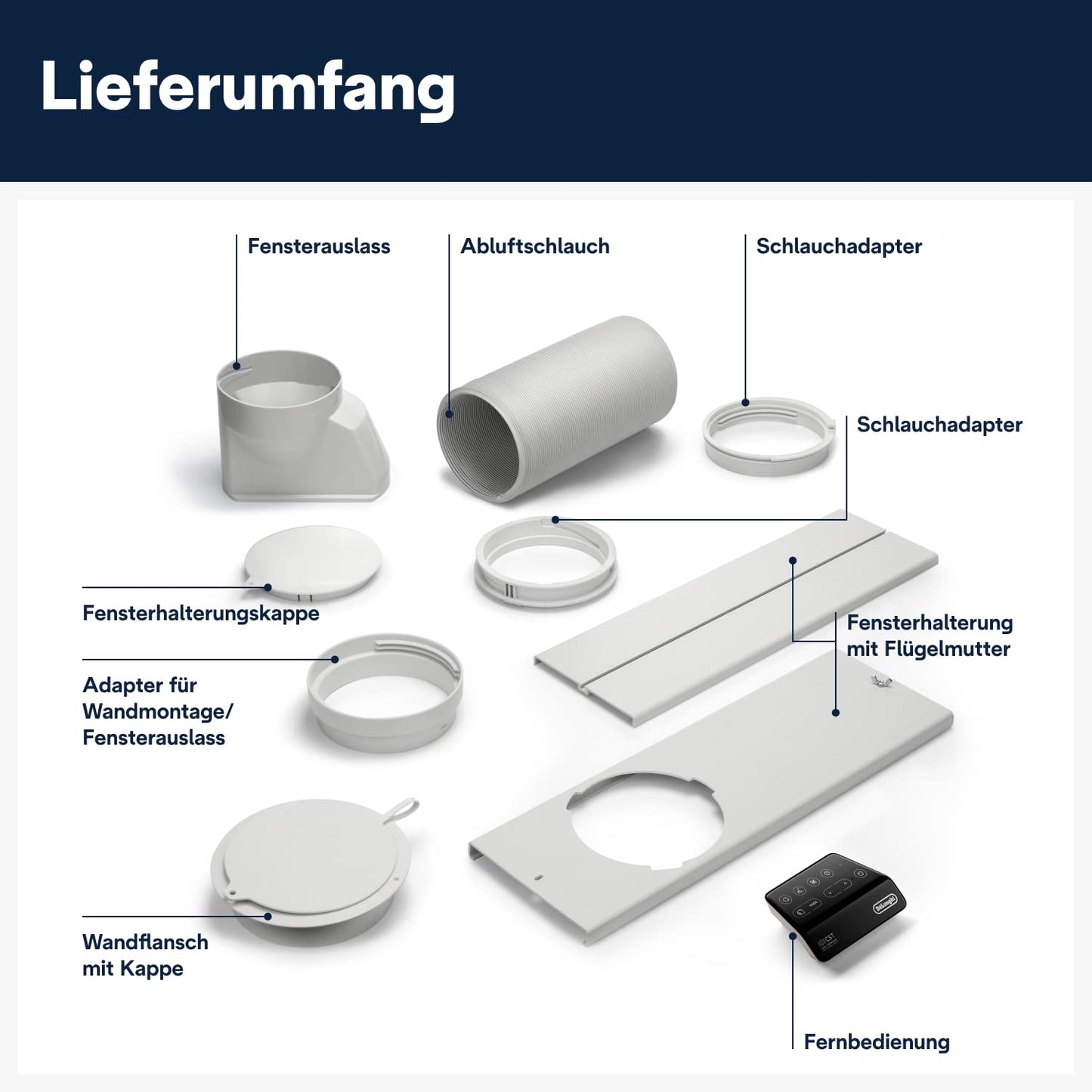 De'Longhi Pinguino PAC EL112 CST WiFi, Mobile Klimaanlage mit MyEcoRealFeel-Technologie für Räume bis zu 110 m³,11.000 BTU/h