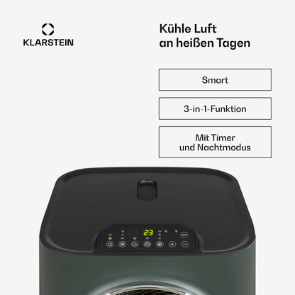 Klarstein Kraftwerk Smart 10K Mobiles Klimagerät – 10000 BTU, 29-49 m², App & Alexa Steuerung