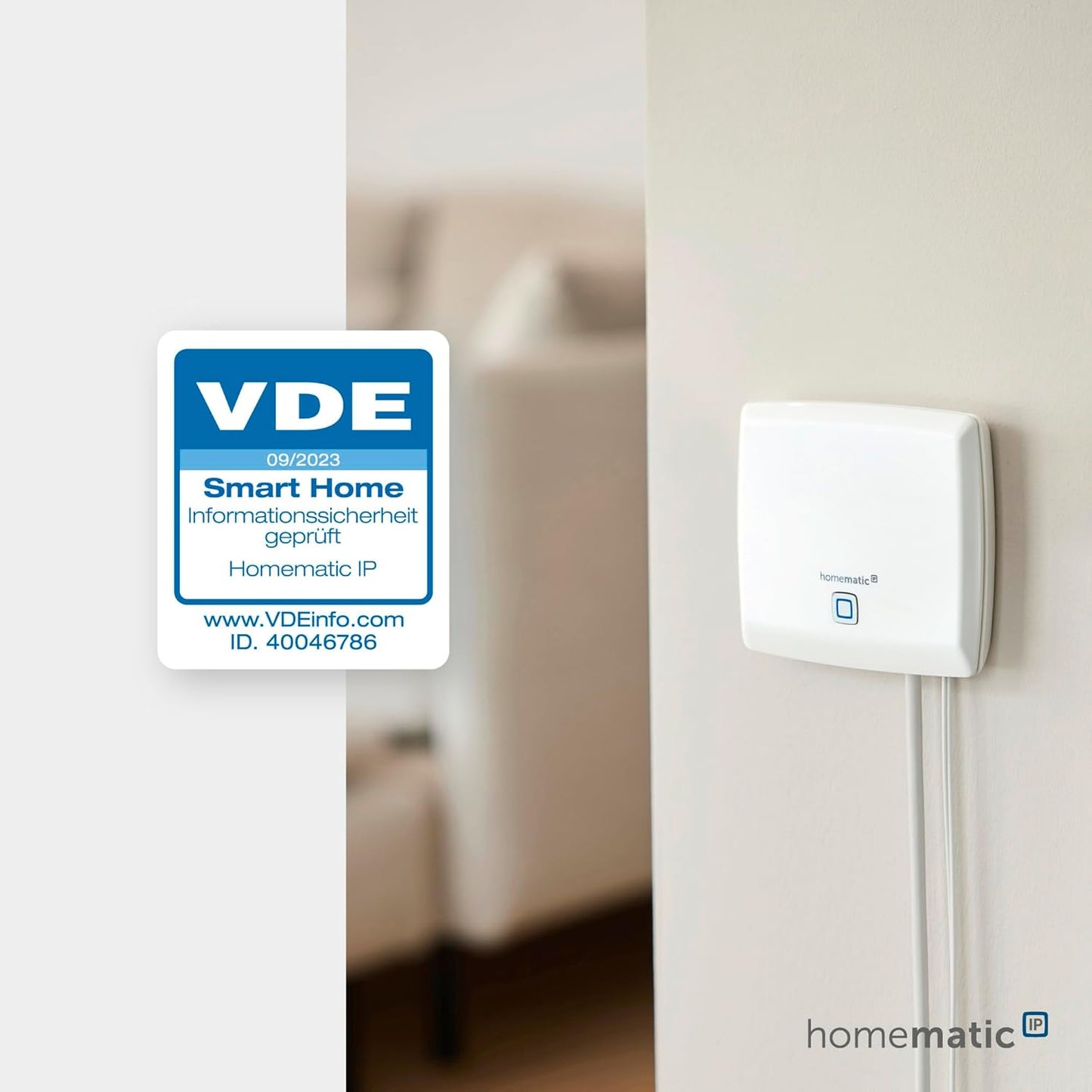 Homematic IP Starter Set Mini Zutritt, Smart Home, elektronisches Türschloss, Smart Lock, steuerbar per App, Alexa & Google Assistant + Homematic IP Keypad, Haustür öffnen und Schließen mit Zahlencode