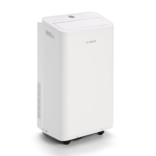 Bosch Cool 2000 Mobiles Klimagerät - 3-in-1: Klimagerät, Luftentfeuchter, Ventilator - 2,6 kW Kühlleistung für Räume