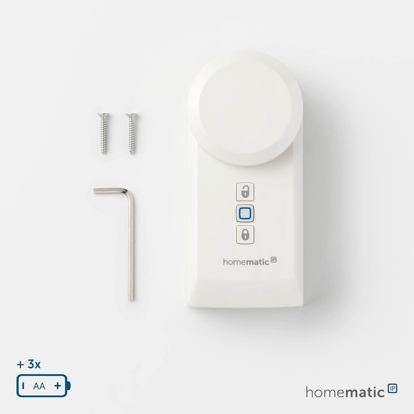Homematic IP Starter Set Mini Zutritt, Smart Home, elektronisches Türschloss, Smart Lock, steuerbar per App, Alexa & Google Assistant + Homematic IP Keypad, Haustür öffnen und Schließen mit Zahlencode