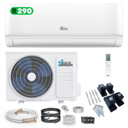 Kältebringer R290 Split Klimaanlage - 12000 BTU - 3,4 kW - Propan Klimagerät mit Heizfunktion