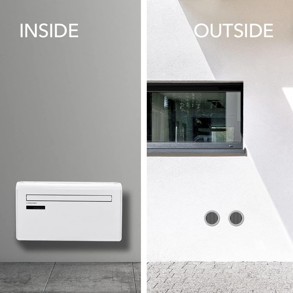 TROTEC Lokales Klimagerät mit Heizfunktion PAC-W 2650 SH mobile Klimaanlage 4-in-1 Kühlung, Beheizung, Ventilation