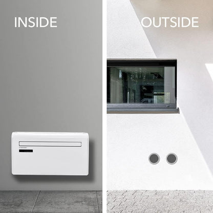 TROTEC Lokales Klimagerät mit Heizfunktion PAC-W 2650 SH mobile Klimaanlage 4-in-1 Kühlung, Beheizung, Ventilation