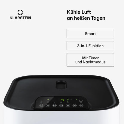 Klarstein Kraftwerk Eco Smart 11 Mobiles Klimagerät – 11,500 BTU, 35-59 m², WiFi & App-Steuerung