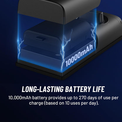 HAVION NIU Inno., Riegelschloss mit Kamera, inkl. Klingel, 3-in-1 WLAN-Riegel, Kamera, Video-Türklingel, schlüsselloses Fingerabdruckschloss für Eingangstür, 32 GB eMMC, 10000 mAh, 2K QHD und 170°