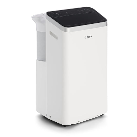 Bosch Cool 4000 Mobiles Klimagerät - 3-in-1: Klimagerät, Luftentfeuchter, Ventilator - 2,6 kW für Räume
