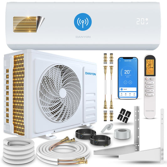 Danyon Split Klimaanlage Quick Connect - 12000 BTU (3,4 kW) - Inverter Klimagerät mit Heizfunktion