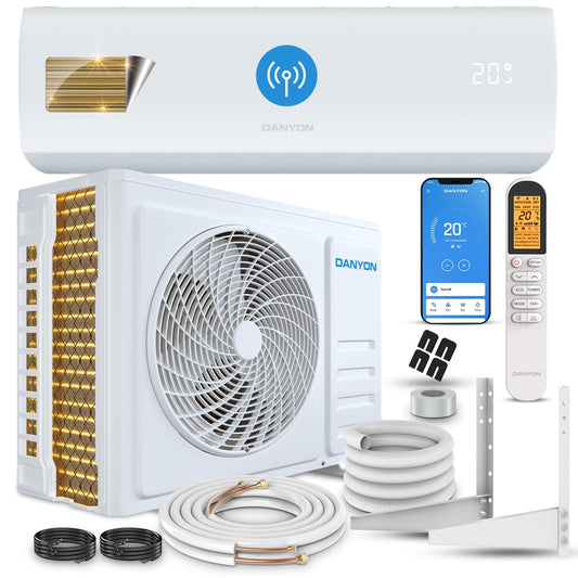 Danyon Klimaanlage Split - 12000 BTU - 3,4 kW, Selbstreinigung, leise, Smart Home, Inverter Klimagerät mit Heizfunktion