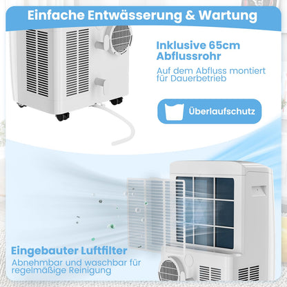 COSTWAY Klimaanlage mobil 16000BTU, Klimagerät mit Abluftschlauch