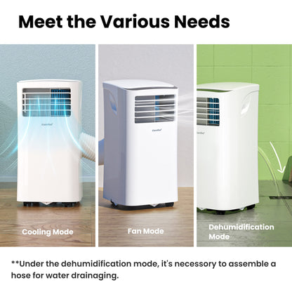 Comfee Mobiles Klimagerät MPPH-09CRN7, 9000 BTU 2,6kW, Kühlen&Ventilieren&Entfeuchten, Raumgröße bis 88m³(33㎡)