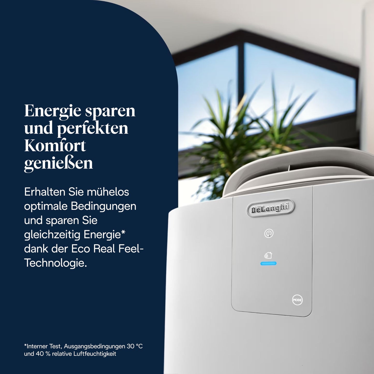 De'Longhi Pinguino GentleJet PAC AP98 mobile Klimaanlage, leise & tragbar, 11.500 BTU/h