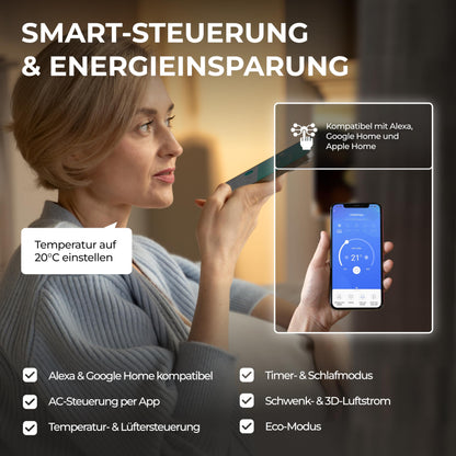 Kältebringer R290 Split Klimaanlage - 12000 BTU - 3,4 kW - Propan Klimagerät mit Heizfunktion
