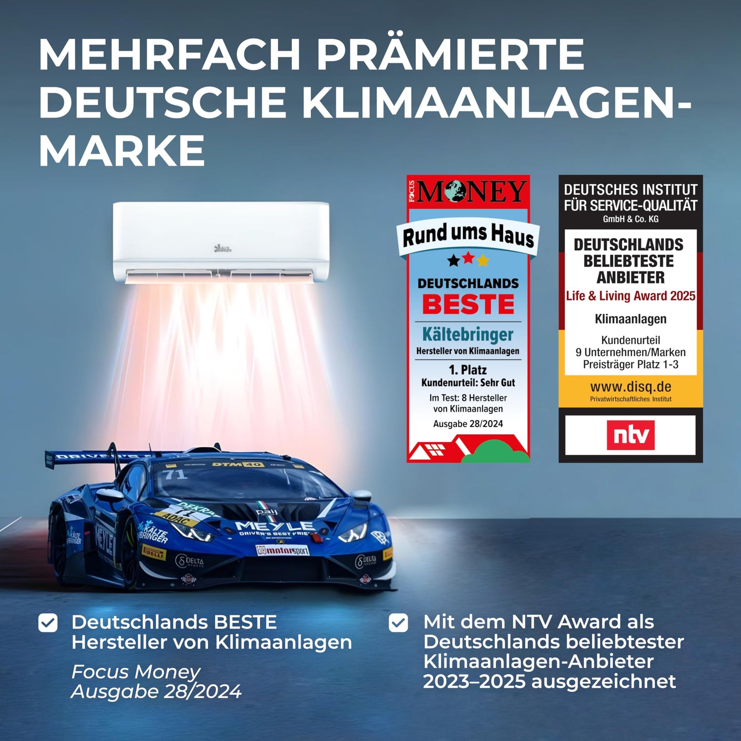 Kältebringer R290 Split Klimaanlage - 12000 BTU - 3,4 kW - Propan Klimagerät mit Heizfunktion