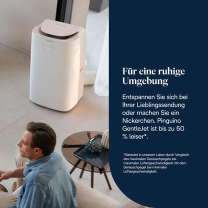 De'Longhi Pinguino GentleJet PAC AP98 mobile Klimaanlage, leise & tragbar, 11.500 BTU/h