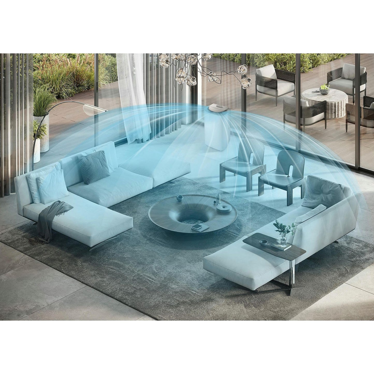 De'Longhi Pinguino GentleJet PAC AP98 mobile Klimaanlage, leise & tragbar, 11.500 BTU/h